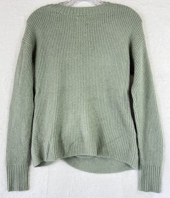 Offline By Aerie Sweater XS Green Tops Twist Front Long Sleeve Womens