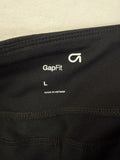 Gap Fit Capri GFast Leggings Large Black Womens Workout GapFit