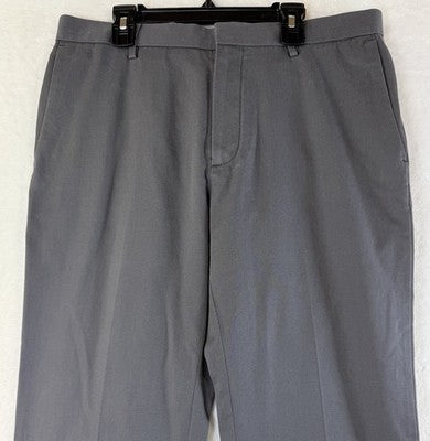 Banana Republic Dress Pants 32x34 Mens Gray Non Iron Slim Fit 100% Cotton