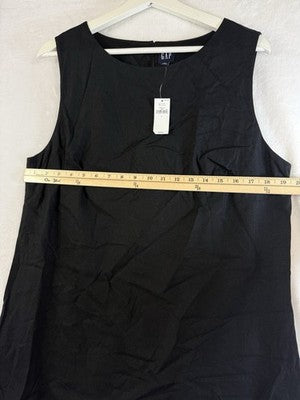 Gap Linen Blend Mini Shift Dress Large Women Sleeveless Lined Short New NWT