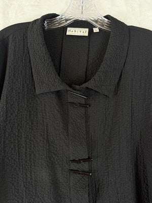 Habitat Clothes To Live In XL Jacket Black Artsy Art To Wear Avant Garde Womens