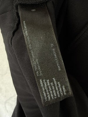 Eileen Fisher Pants Medium Black Washable Flex Ponte Straight Trouser Women Knit