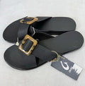 OluKai Womens 11 New Sandals Kai Slide Black Slides Shoes Olu Kai NWT $90