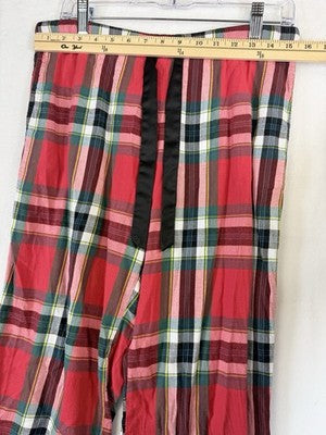 Victoria’s Secret Flannel Pajama Pants Medium Red Plaid Womens Sleep PJ