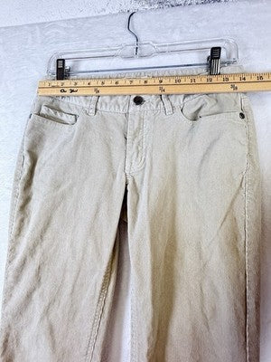 Mountain Khakis Slim Fit Corduroy Pants 2 Womens Ivory