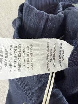 Alpine Design Hike Pants XXL Short Mens Blue Pull On Organic Cotton New NWT