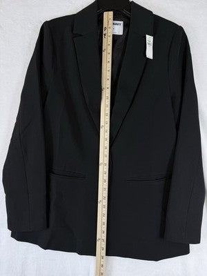 Old Navy Blazer Women Medium Black Jacket Classic Stretch New NWT