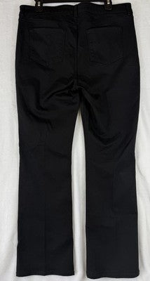 Susan Graver Jeans 14 Black Bootcut Stretch Denim Womens