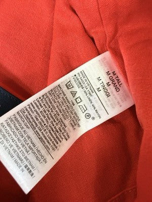 Gap Linen Blend Mini Skort Medium Tall Women Red Skirt W/ Shorts New