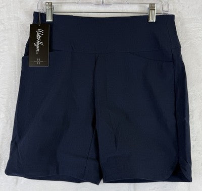 Walter Hagen Golf Shorts Medium Womens Pull On Navy Blue Sculpt Lady New NWT