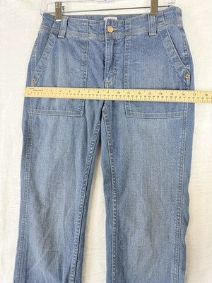 LL Bean Favorite Fit Jeans 2 Tall Womens Straight Leg Blue