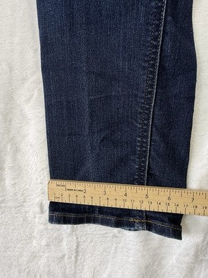 Gap Jeans Women 30 Short Real Straight Leg Dark Blue Denim