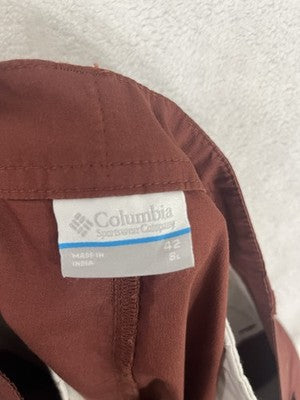 Columbia Shorts Men’s 42 Red Pine Canyon Weekend 8” Inseam NWT