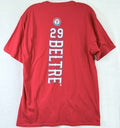 Texas Rangers Adrian Beltre 29 Fanatics T Shirt Red Mens Medium MLB Baseball