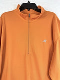 Eastern Mountain Sports 1/2 Zip Shirt XL Techwick Orange Mock Long Sleeve Mens