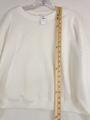 Gap Vintage Soft Wedge Sweatshirt Large Petite Women Off White Top Crew Neck New