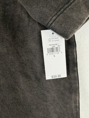 Gap Heavyweight Oversized T Shirt Large Mens Black Organic Cotton Short Sleeve