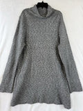 J Jill Large Top Sweater Gray Tunic Long Sleeve Womens Wool Blend High Neck