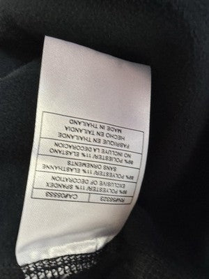 Nike Pro Fleece Lined Leggings XL Womens Black Warm Dry Fit Fold Over Waistband