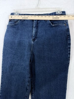 Vintage Forenza Jeans 16 Mom Hipster 80s Made In USA Blue Denim Womens Plus Size