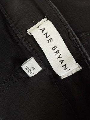 Lane Bryant Jeans 24 High Rise Skinny Fit Black Magic Waistband Plus Size Womens