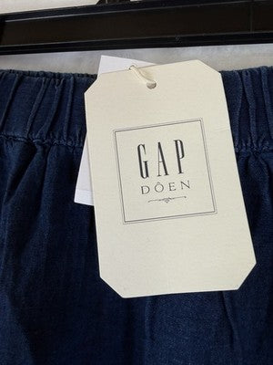 Gap X Doen Skirt XS Midi Blue Long Eyelet Pull On Cottagecore Boho Women New NWT