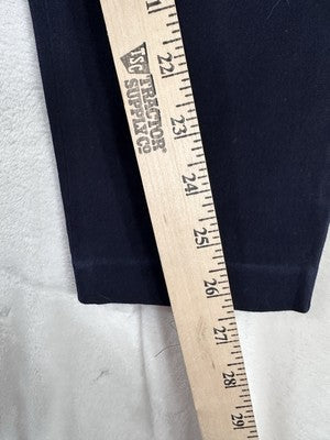 Talbots Skinny Ankle Pants 4 Ponte Knit Pull On Stretch Navy Blue Womens