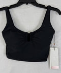 Calia Swim Top XS Longline Bikini Black U Bar Womens Swimwear New NWT