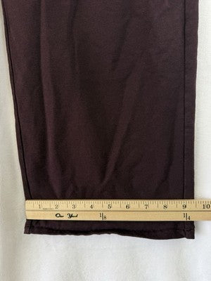J Jill Pants Small Tall Burgundy Pure Jill Affinity French Terry Pull On *Flaw