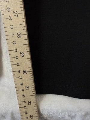 Eileen Fisher Flex Ponte Pants Large Black Knit Pull On Womens