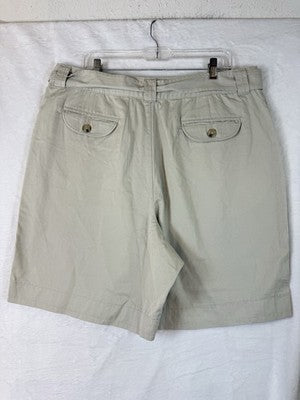 Lee Riders Casuals Shorts 20W Khaki Chino Tan Vintage Y2K Deadstock 8.5” New NWT