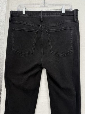 J Crew 9” Mid Rise Skinny Jeans 31 Womens Black Denim