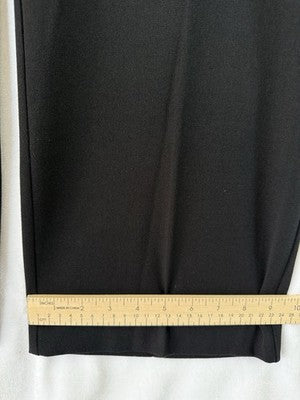 CJ Banks Signature Slimming Pants 16W Petite Black Ponte Knit Pull On Womens