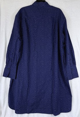 Gap Studio GapStudio Poplin Tunic Shirt XL Womens Navy Blue Long Sleeve Top New