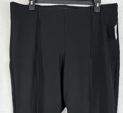 Gap Double Knit Ponte Crop Kick Pants XXL Women Black Pull On New NWT