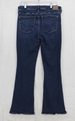 American Eagle High Rise Skinny Kick Jeans 6 X Short Blue Womens Next Level