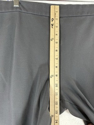 Susan Graver Smart Ponte Pants XL Petite Gray Pull On Knit Slim Leg Womens