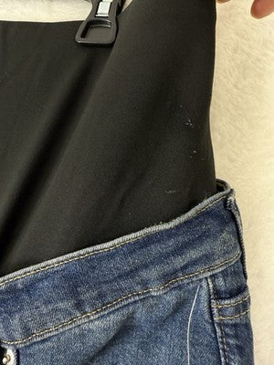Gap Maternity Girlfriend Jeans 30 10 Short Women Full Panel Blue NWT