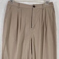 Ana Highest Rise Tapered Linen Blend Pants 10 Pleated Khaki Tan Womens NWT