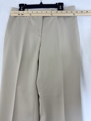 Brooks Brothers Caroline Fit Pants 4 Petite Beige Wool Straight Leg *FlawRead