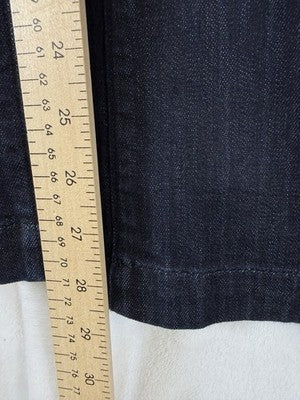 Eddie Bauer Jeans Women 6 Petite Curvy Flare Dark Blue 6P P6 Denim