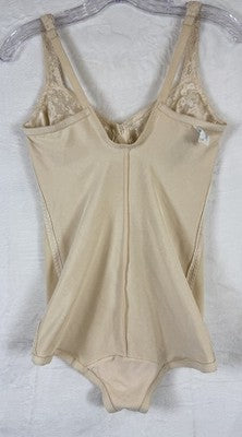 Adonna Shapewear 36C Bodysuit Vintage Beige Womens 7261 Girdle Underwire