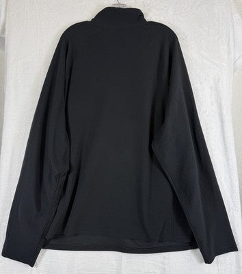 LL Bean Acadia National Park Volunteer 1/4 Zip Fleece Pullover XXL Mens Black