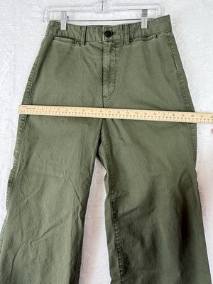 Gap High Rise Stride Ankle Pants 6 Petite Womens 6P Green