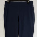 Christopher And Banks Signature Slimming Pants 4 Navy Blue Pull On Womens