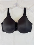 Cacique Bra 38DD Back Smoother Lightly Line Full Coverage Black Womens