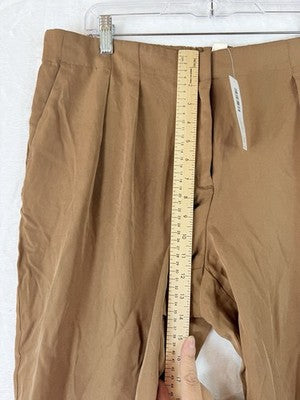 Chicos Skimmer Pants 2.5 US 14 Brown Soft Tencel Ultimate Fit Womens