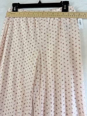 Gap Body Pajama Crop Pants Small Pointelle Pink Floral PJ Womens New