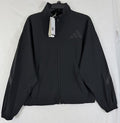 adidas Womens ZNE Woven Bomber Jacket Small Black Track Full Zip NWT New