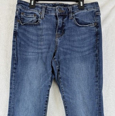 Aeropostale Mid Rise Boot Jeans Womens 8 Short Blue Denim 8S